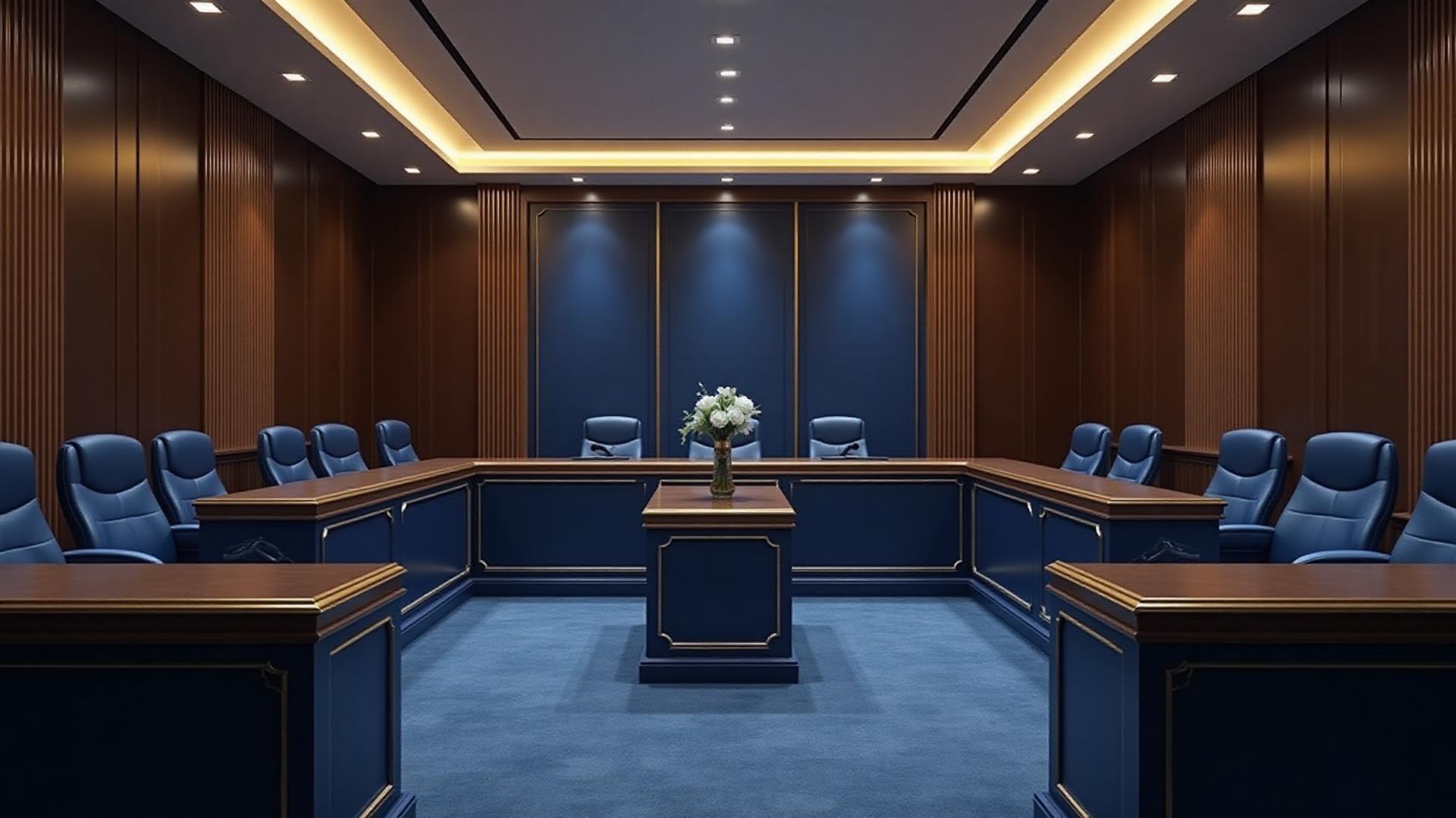 Legal team meeting with client